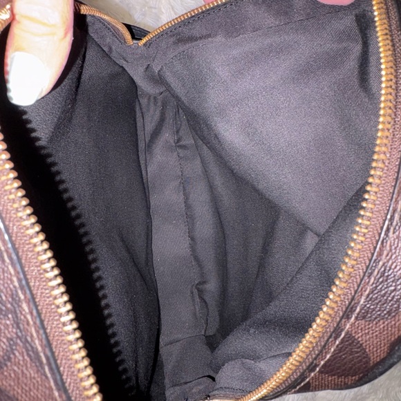 Coach Signature Brown and Black Backpack with Wallet - Picture 12 of 16